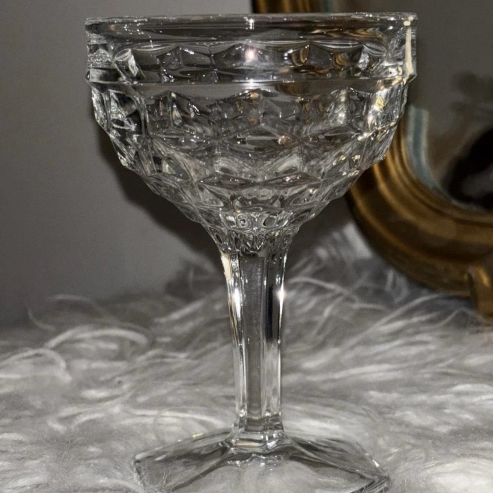 Crystal Cut Glass Goblet